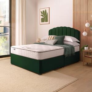 Silentnight Divan Bed With Velvet Merlin Headboard