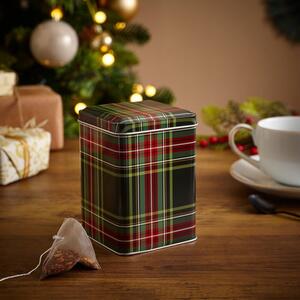 Tartan Steel Kitchen Canister