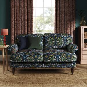 Jolene William Morris Blackthorn Print Velvet 2 Seater Sofa