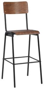 Bar Chairs 4 pcs Solid Plywood Steel