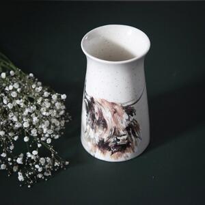 Meg Hawkins Ceramic Highland Cow Vase