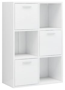 Storage Cabinet High Gloss White 60x29.5x90 cm Engineered Wood
