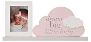 Bambino Dream Big Little Lady Pink Photo Frame