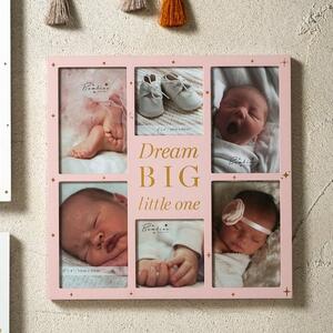 Bambino Dream Big Pink Collage Multi Photo Frame