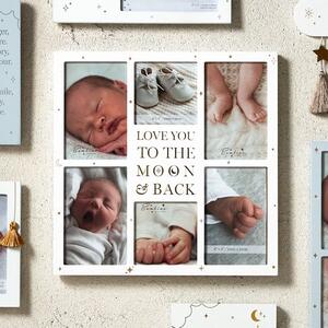 Bambino Moon and Back Grey Collage Multi Photo Frame