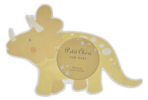 Petit Cheri Yellow Triceratops Photo Frame