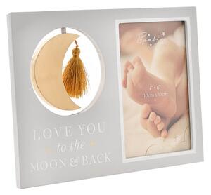 Bambino Love You to the Moon Grey Photo Frame