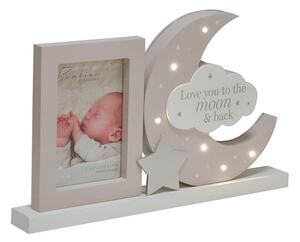 Bambino Love You to the Moon Grey Light Up Photo Frame