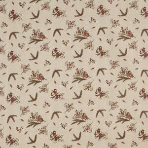 By The Metre Festive Robin Oilcloth