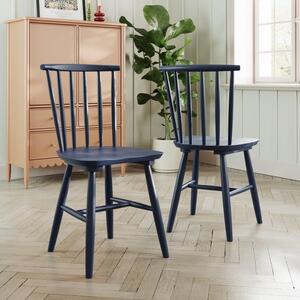 Harvey Set of 2 Dining Chairs, Beech Wood