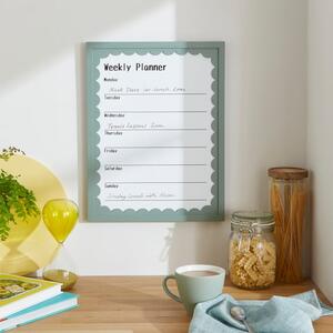 Scalloped Weekly Planner White Board