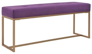 247562 Bench 120 cm Purple Velvet