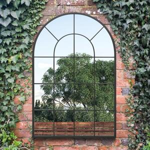 Arcus Window Arched Indoor Outdoor Full Length Wall Mirror