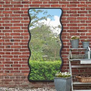 Fluctus Rectangle Wavy Indoor Outdoor Full Length Wall Mirror