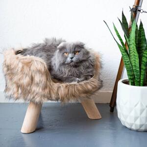 DISTRICT70 Plush Cat Bed NORDIC Mocca