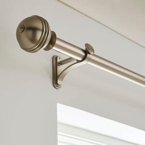 Traditional Ball Fixed Metal Curtain Pole with Rings