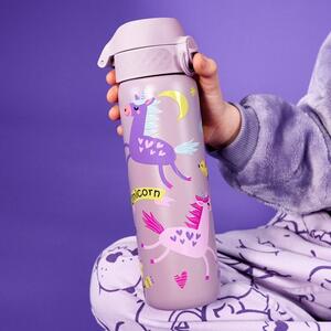 Ion8 Unicorn Leak Proof Kids Stainless Steel Water Bottle, 400ml