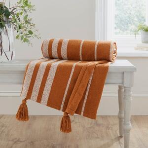 Stripe Woven Tassel Throw Blanket 130cm x 180cm