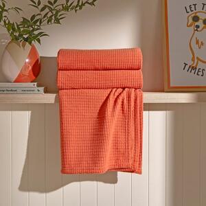 Mini Grid Fleece Throw Blanket 130cm x 180cm