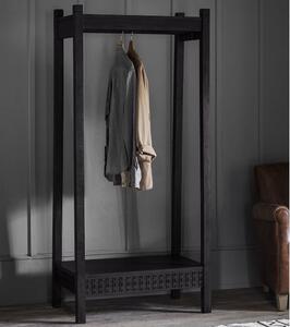 Bahia Wooden Coat Rack In Matt Black Charcoal