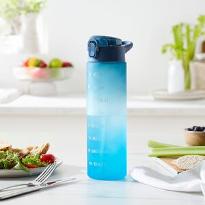 Ombre 900ml Water Tracker Bottle Blue