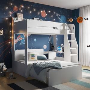 Cosmic L Shaped Triple Bunk Bed Frame