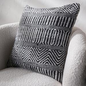 Set of 3 Inca Square Scatter Cushions Black