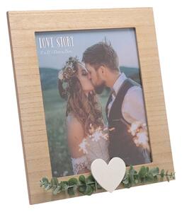 Love Story Rustic Photo Frame