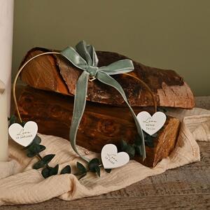 Love Story Love Is Patient Heart Hanging Ornament