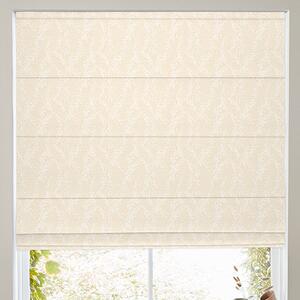 Grace Jacquard Sprig Made To Measure Roman Blind Snow