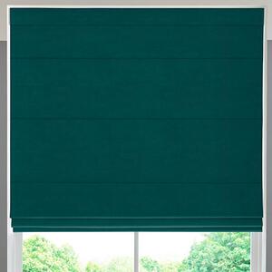 Ella Soft Velvet Made To Measure Roman Blind Cyan