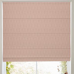 Nia Woven Stripe Made To Measure Roman Blind Rosewood