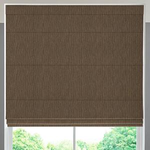 Manco Textured Stripe Made To Measure Roman Blind Sepia