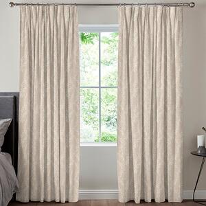 Grace Jacquard Sprig Made To Measure Curtains Linen