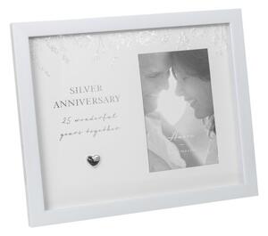 Amore Silver Wedding Anniversary Photo Frame