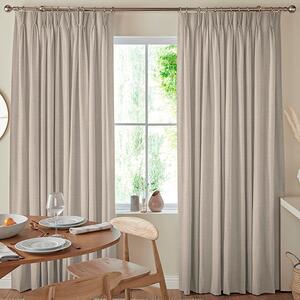 Jillian Soft Plain Made To Measure Curtains Biscotti