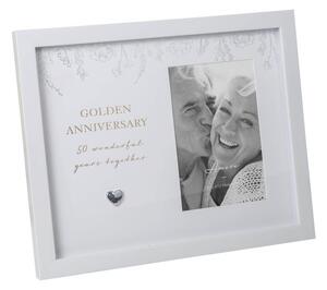 Amore Golden Wedding Anniversary Photo Frame