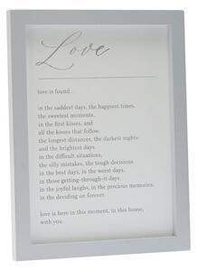 Amore 'Love Is' Verse Framed Print