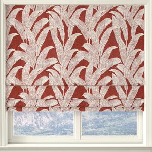 Linda Barker Evergreen Leaf Made To Measure Roman Blind Burnt Sienna