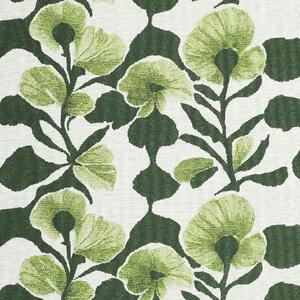 Linda Barker Evergreen Flower Fabric Green