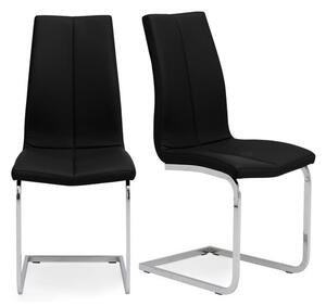 Set of 2 Jamison Dining Chairs, Faux Leather