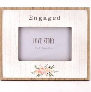 Love Story Engaged Photo Frame