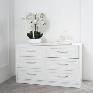 Austen 6 Drawer Chest, White