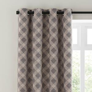 Brody Check Thermal Eyelet Curtains