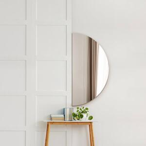 Frameless Half Circle Wall Mirror