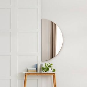 Frameless Half Circle Wall Mirror