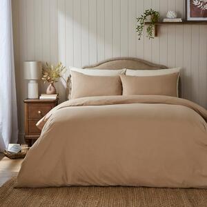 Super Soft Microfibre Plain Duvet Cover and Pillowcase Set