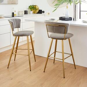 Kendall Bar Stool, Velvet
