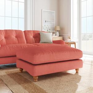 Martha Matte Plush Velvet Footstool