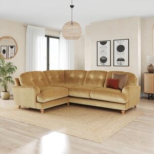 Martha Vintage Velvet Full Corner Sofa